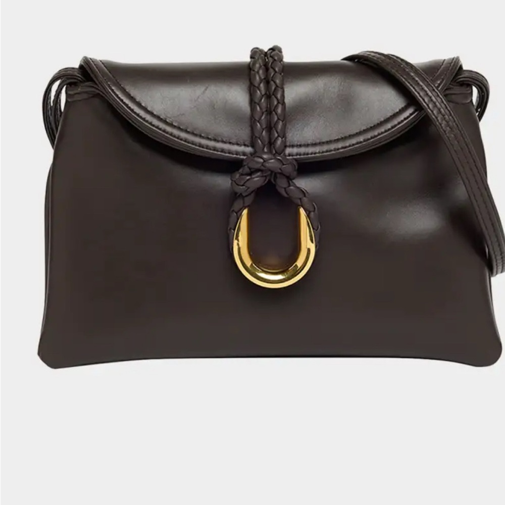 Bottega Veneta Liberta Medium Flap Leather Crossbody shoulder Bag